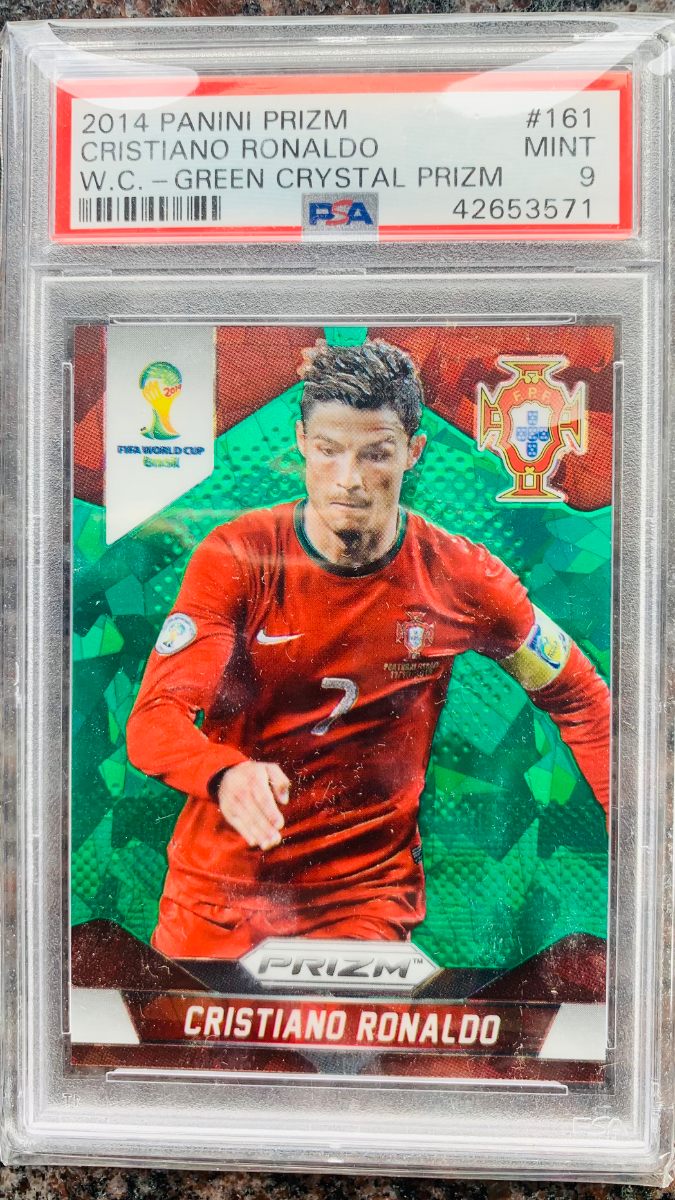 Cristiano Ronaldo Panini Prizm 2014 /25 back