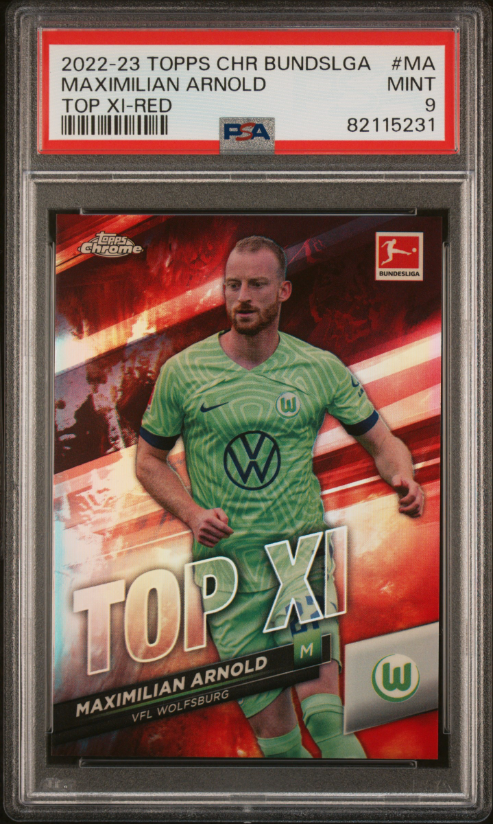 2022-23 TOPPS CHR BUNDSLGA MAXIMILIAN ARNOLD TOP XI-RED PSA 9 4/5