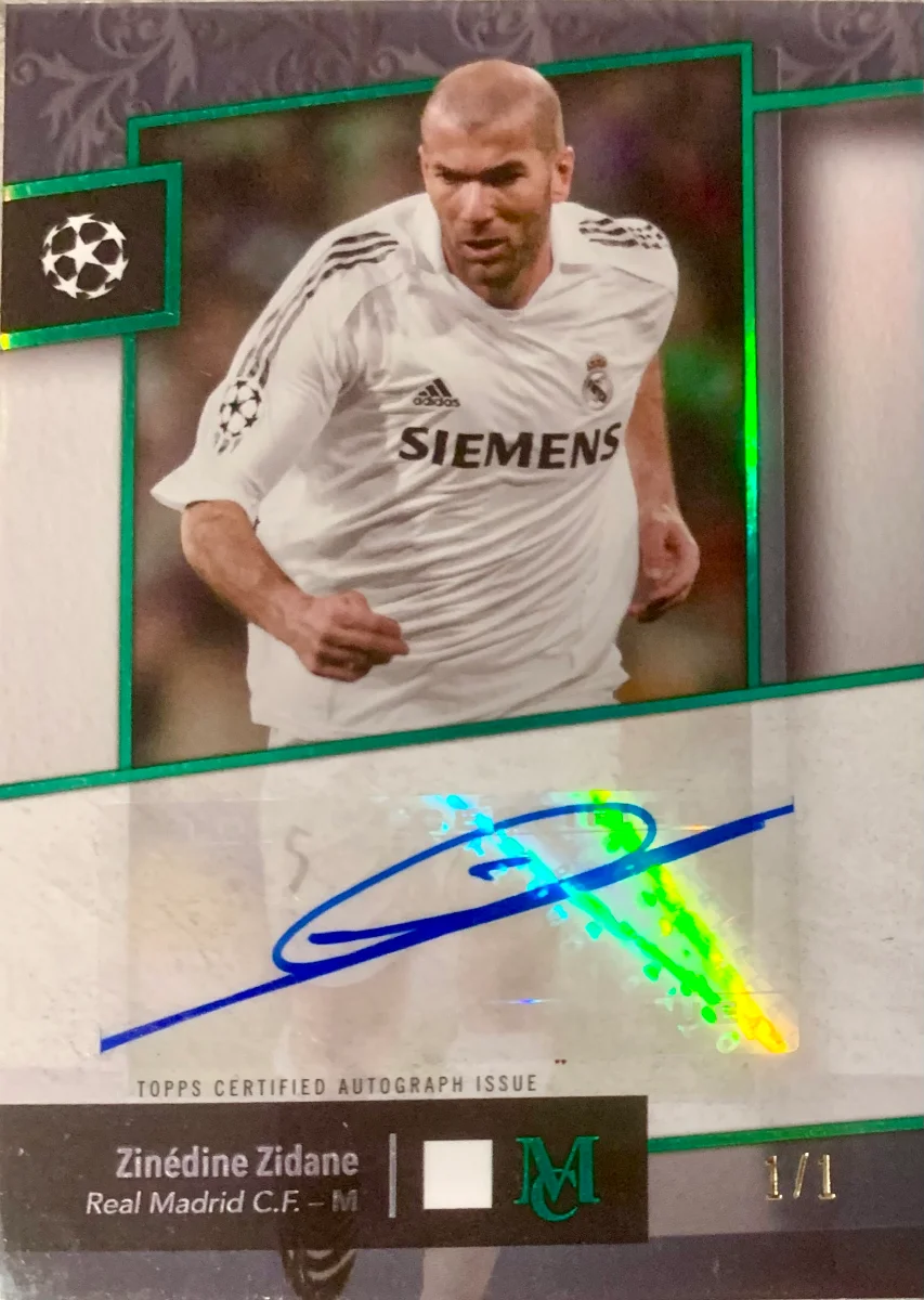 Zinedine Zidane - Topps Musem Collection 2024-25 - 1/1