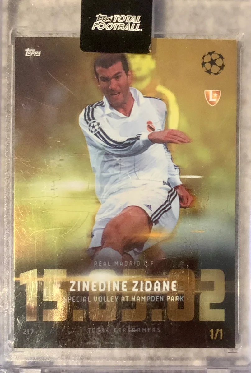Zinedine Zidane Topps Total Football 2024-25 - Total Performers 1/1