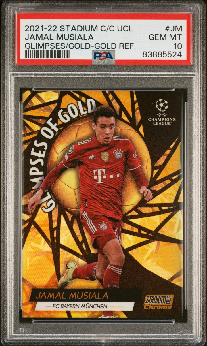 Jamal Musiala - 2021 Topps Stadium Club Chrome - Glimpses of Gold /50