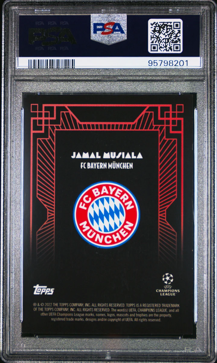 Jamal Musiala - 2022 Topps Deco - Red /10 — back