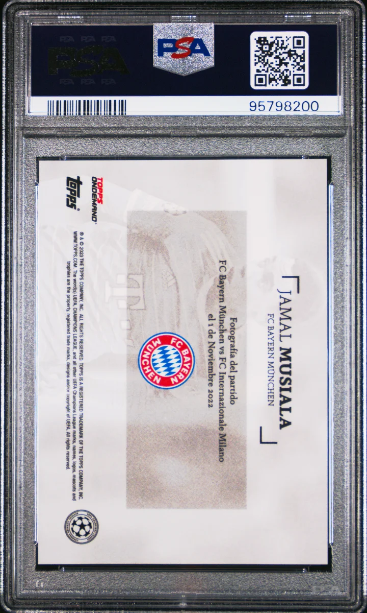 Jamal Musiala - 2022 Topps Simplicidad - Red /10 — back