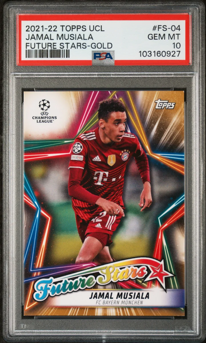 Jamal Musiala - 2021 Topps UCL - Future Stars - Gold /50