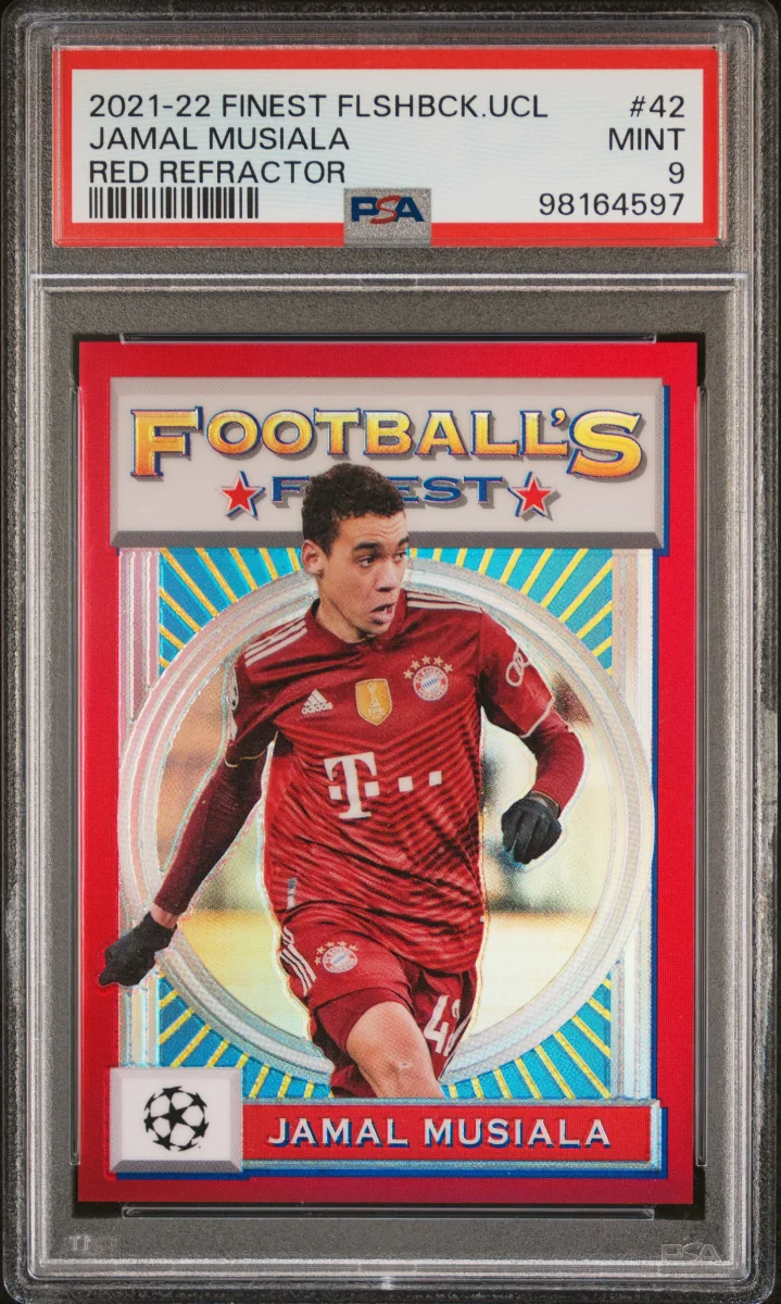 Jamal Musiala - 2021 Topps Finest Flashbacks - Red /5
