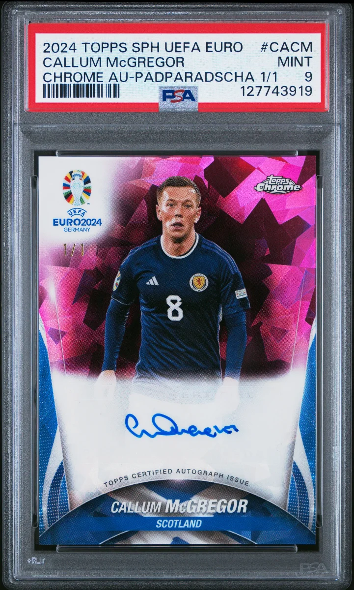 Callum McGregor Autograph 1/1 Padparadscha 