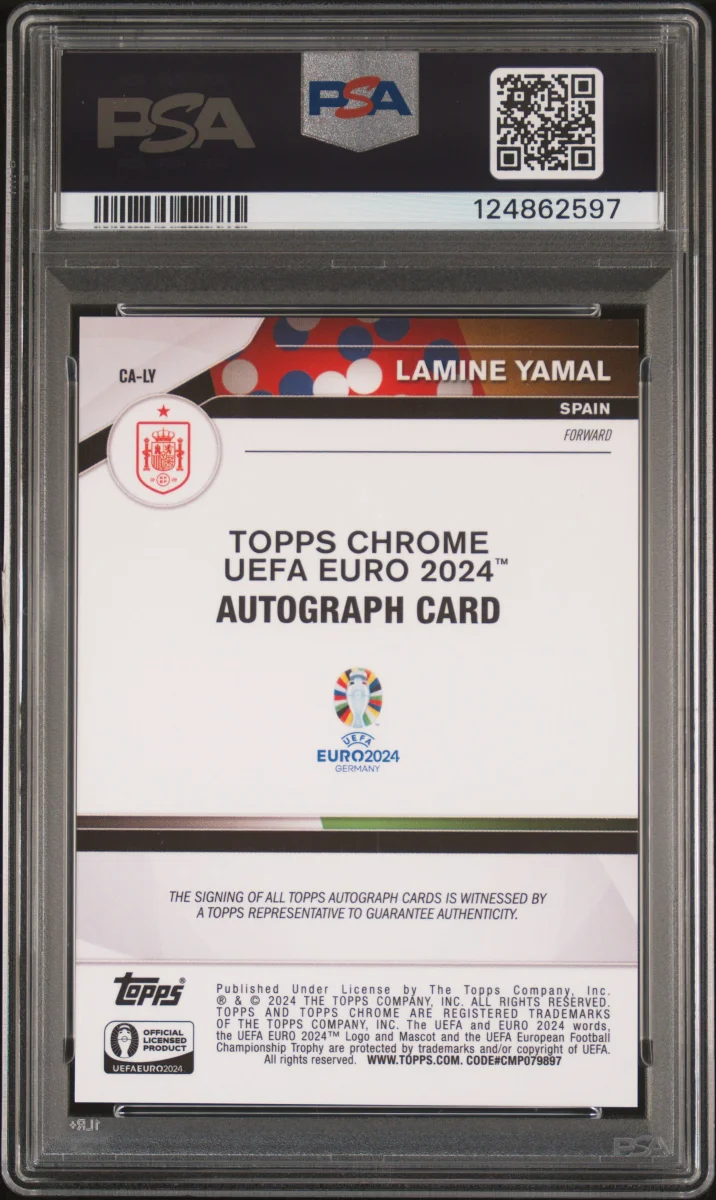 Lamine Yamal RC Auto Euro 2024 Sapphire Edition  back