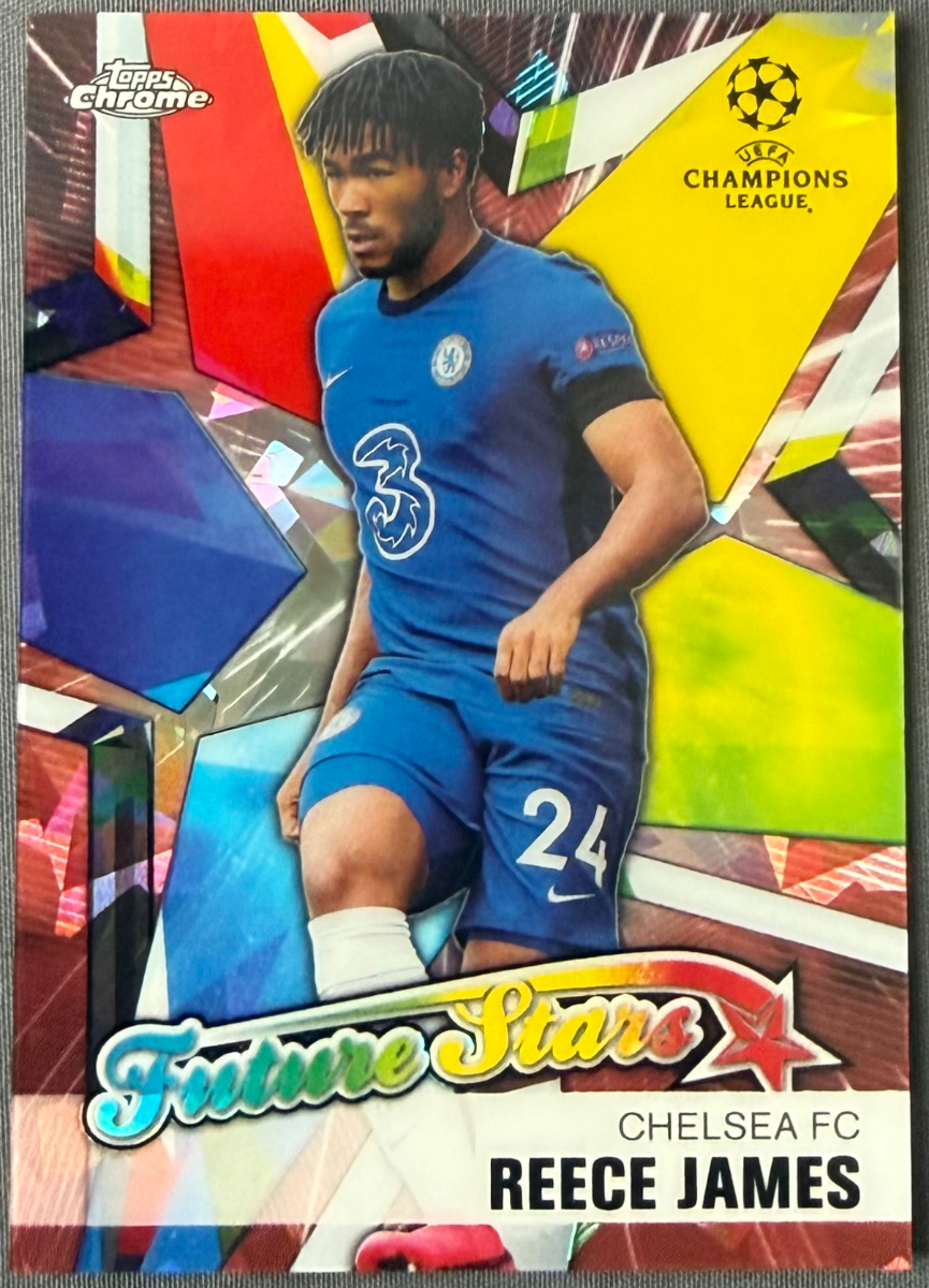 Reece James 2020-21 Topps Chrome UCL Sapphire Edition Future Stars Red