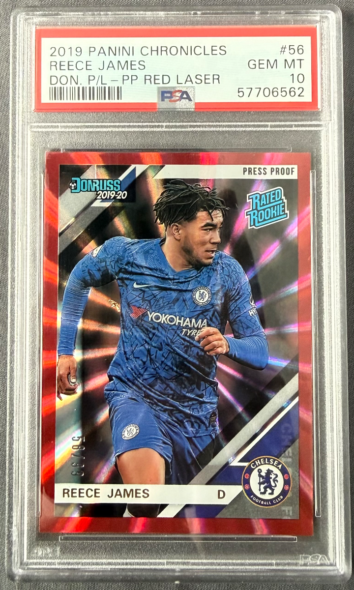 Reece James 2019 Panini Chronicles Donruss Premier League Press Proof Red Laser