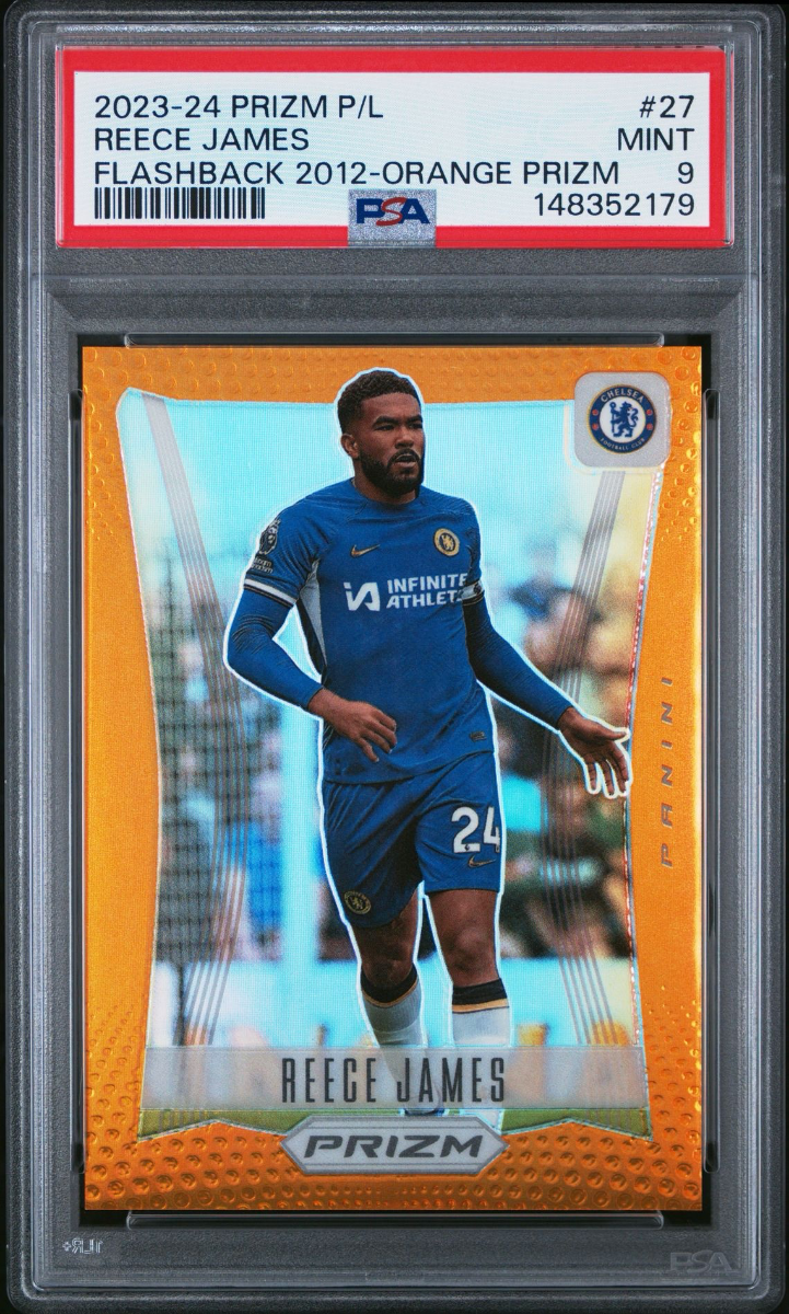 Reece James 2023-24 Panini Prizm Premier League Flashback 2012 Orange