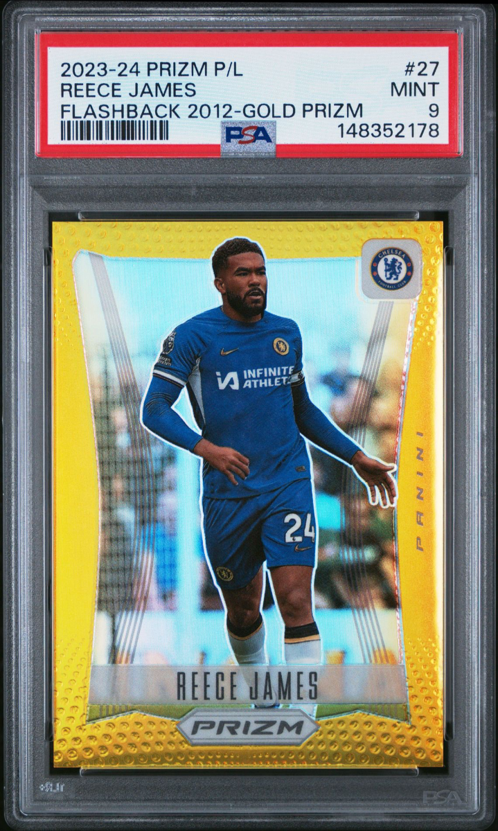 Reece James 2023-24 Panini Prizm Premier League Flashback 2012 Gold