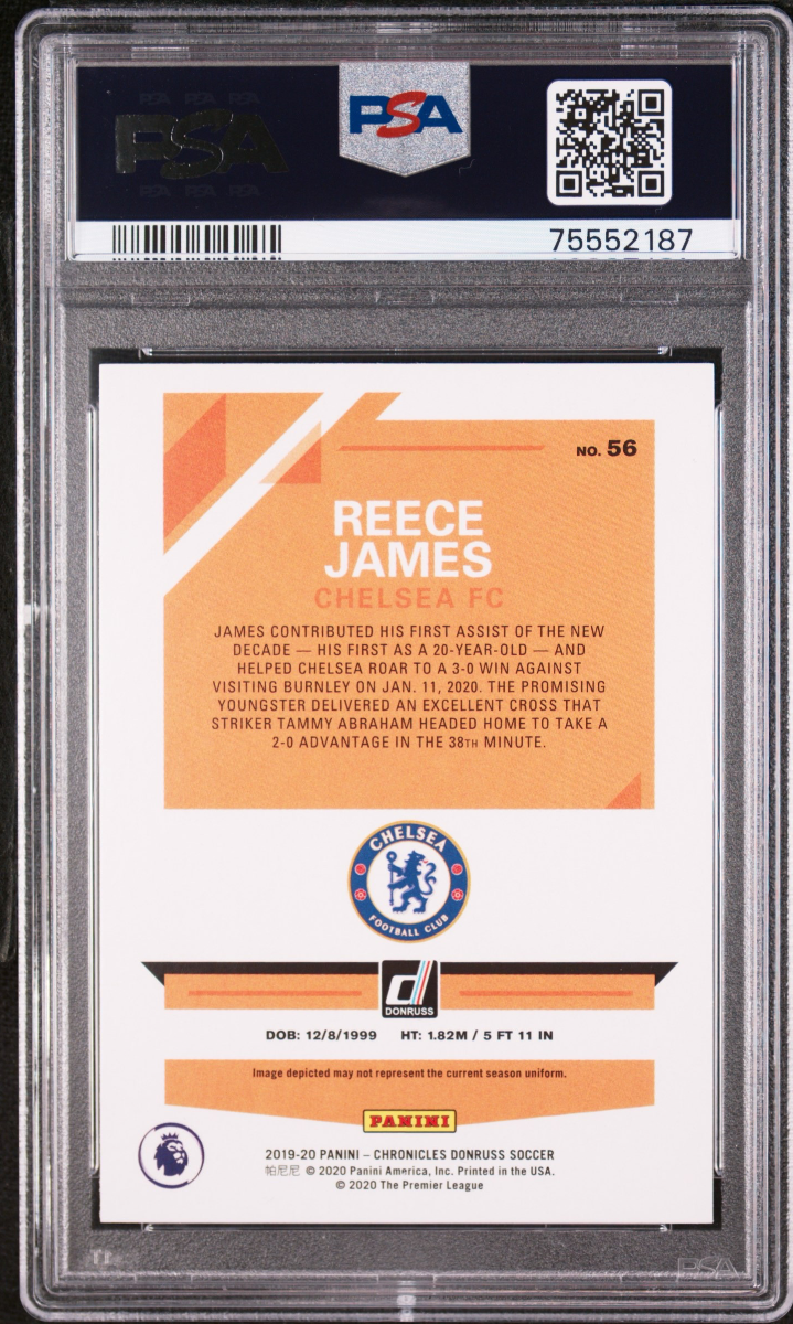 Reece James 2019 Panini Chronicles Donruss Premier League Mosaic — back