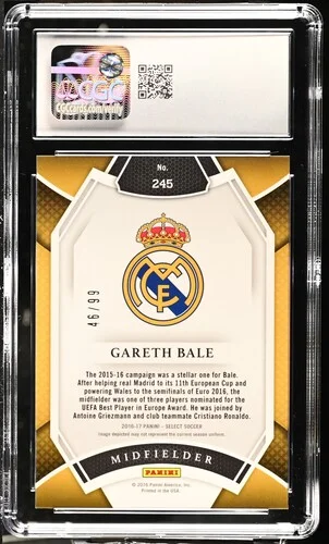 2016-17 Panini Select Gareth Bale White back