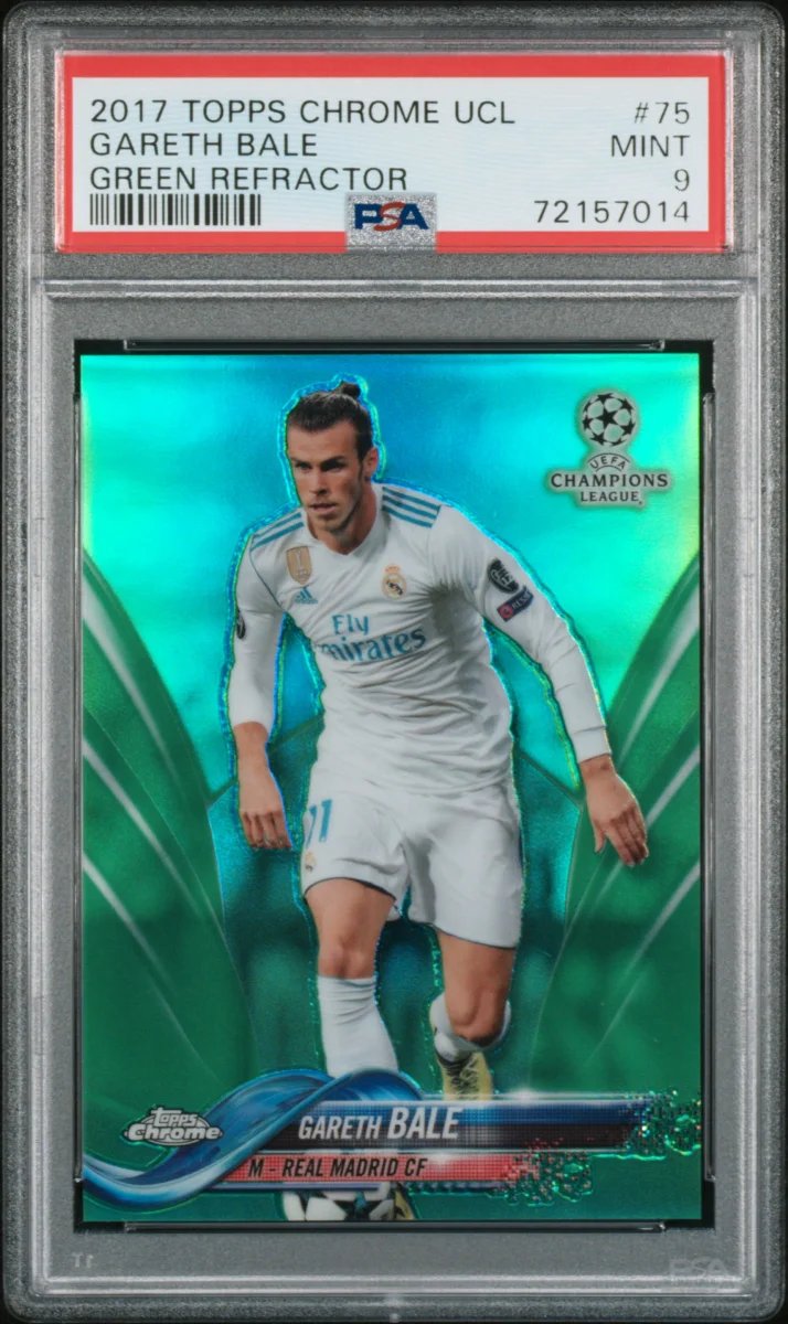 2017 Topps Chrome UCL Gareth Bale Green Refractor 
