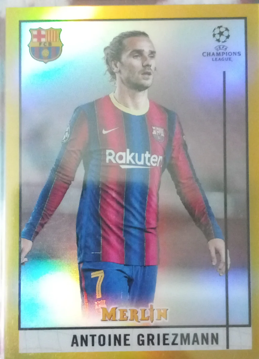 Antoine Griezmann Topps Merlin Chrome Gold refractor 