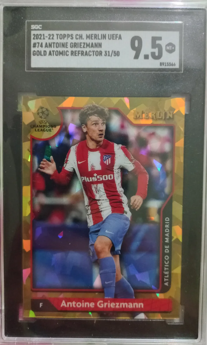 ANTOINE GRIEZMANN 2021 Topps Merlin Chrome UEFA Gold atomic refractor 