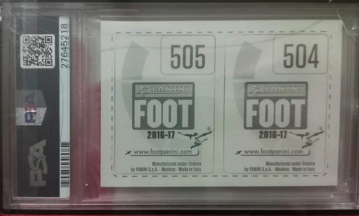 KYLIAN MBAPPE-505 2016 PANINI FOOT ROOKIE CARD — back