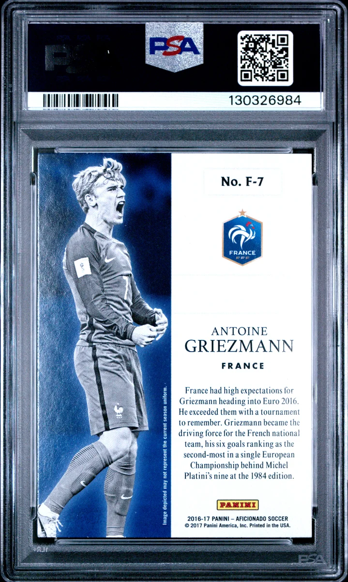 Antoine Griezmann 2016 PANINI AFICIONADO FORZA! — back