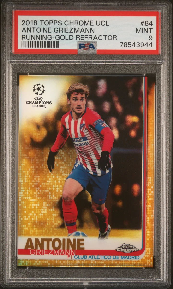 antoine griezmann 2018 Topps chrome UEFA Champions league | Running Gold Refractor