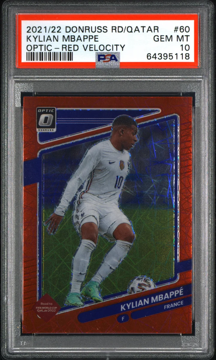 KYLIAN MBAPPE 2021 PANINI OPTIC RED VELOCITY