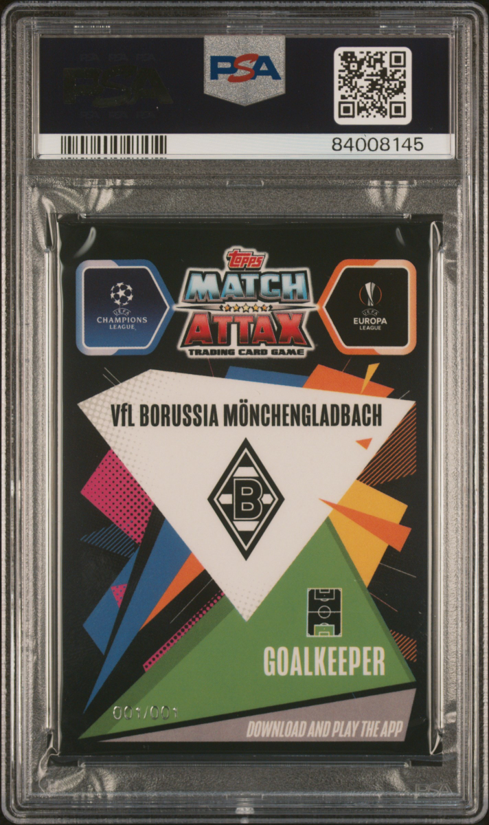 Yann Sommer 2020 Topps UCL Match Attax Chrome back