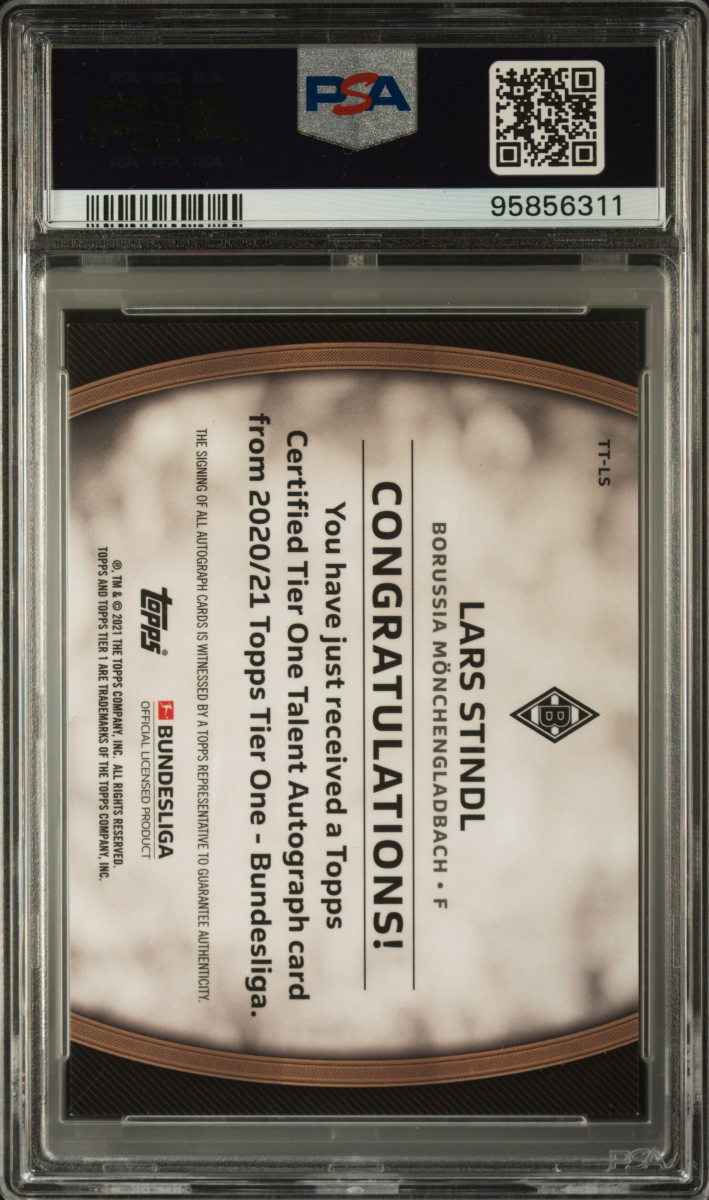 Lars Stindl 2020 Topps Bundesliga Tier One back