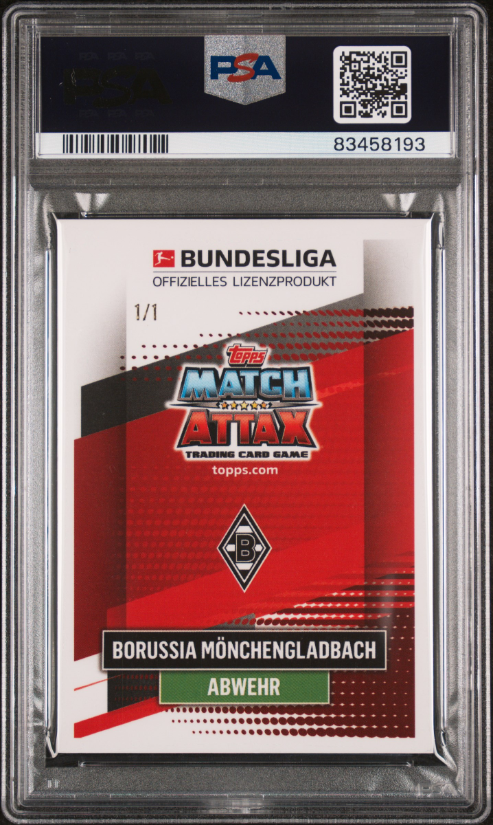 Stefan Lainer 2020 Topps Bundesliga Match Attax Chrome back