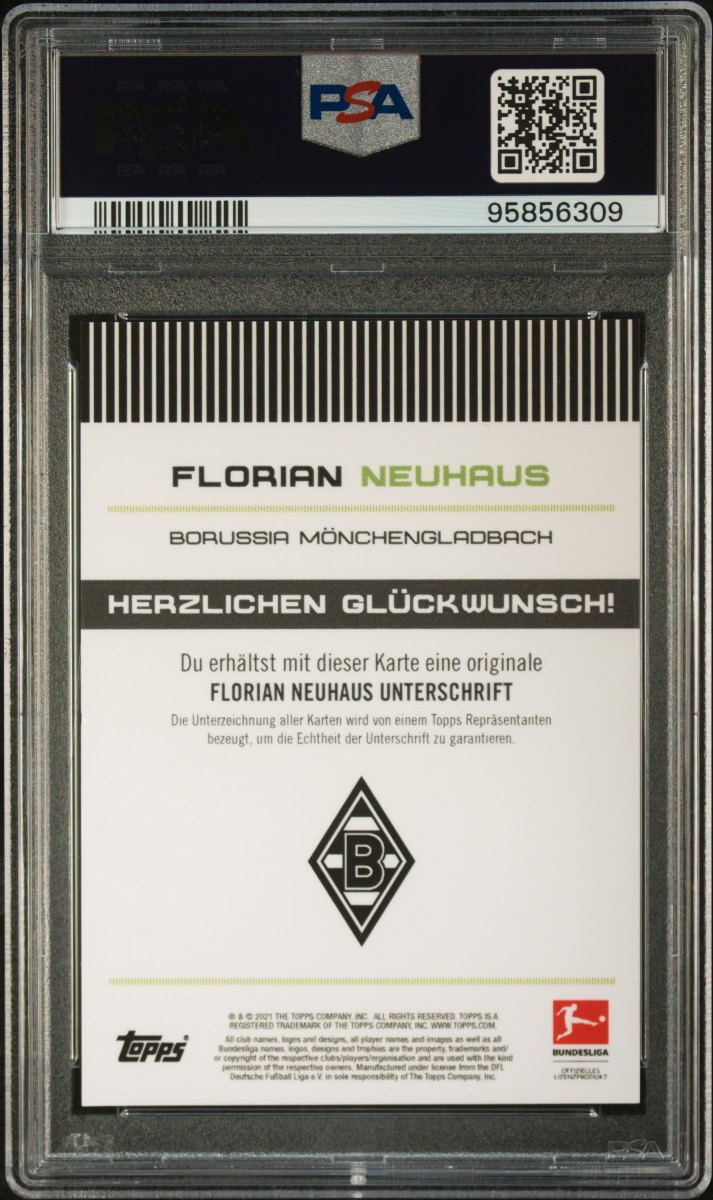 Florian Neuhaus 2020 Topps Bundesliga Stars of the Season back