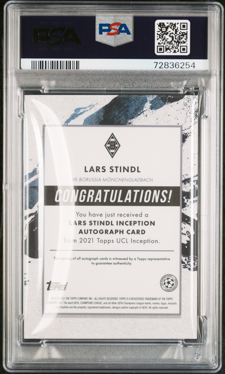 Lars Stindl 2020 Topps UCL Inception back