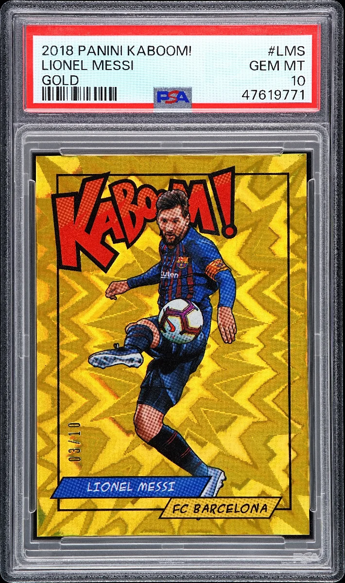 2018 PANINI KABOOM! #LMS LIONEL MESSI GOLD