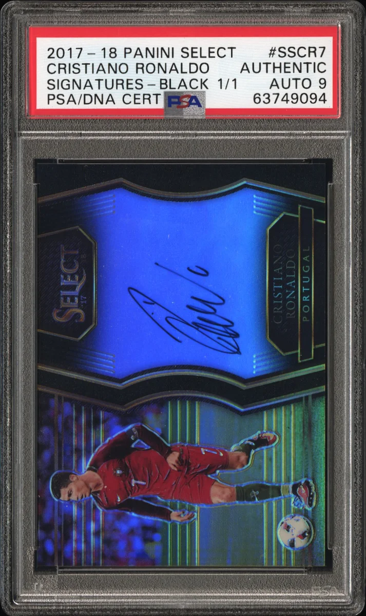 2017 PANINI SELECT SIGNATURES #SSCR7 CRISTIANO RONALDO SIGNATURES-BLACK 1/1