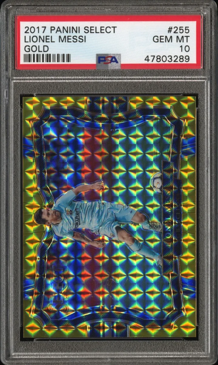 2017 PANINI SELECT #255 LIONEL MESSI GOLD