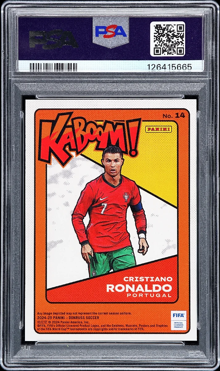 2024-25 PANINI DONRUSS FIFA KABOOM! #14 CRISTIANO RONALDO KABOOM!-BLACK 1/1 back