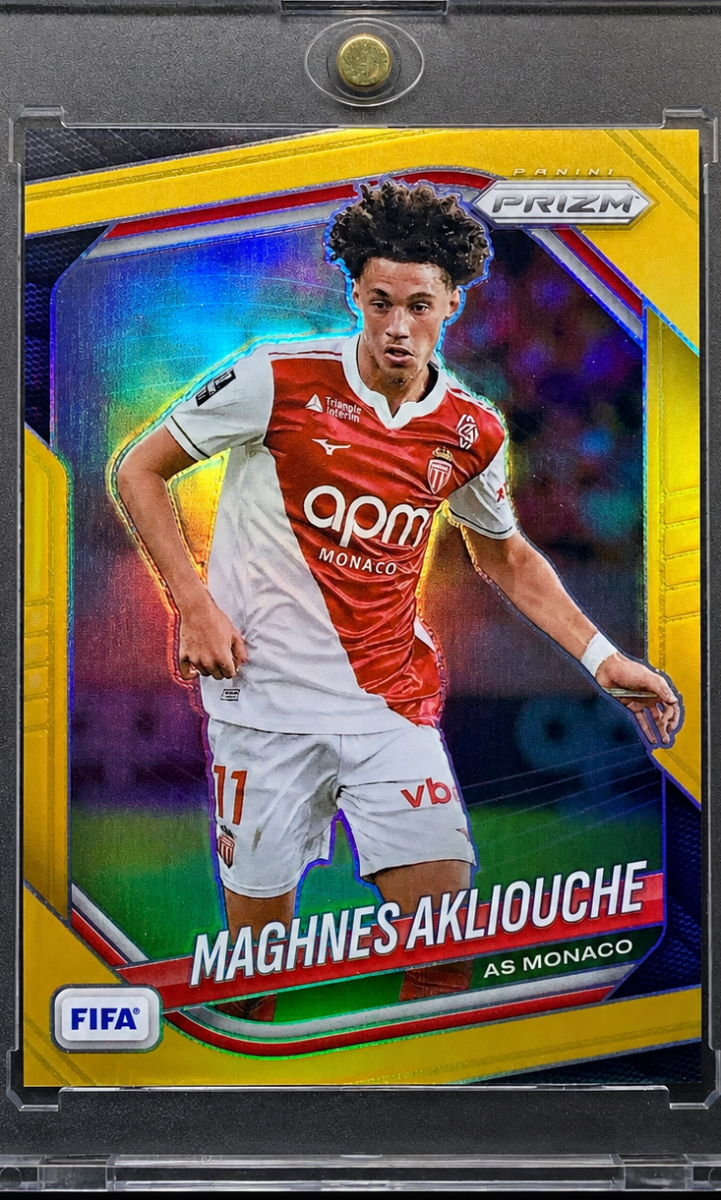 Maghnes Akliouche Panini Prizm FIFA 25/26 Gold Prizm