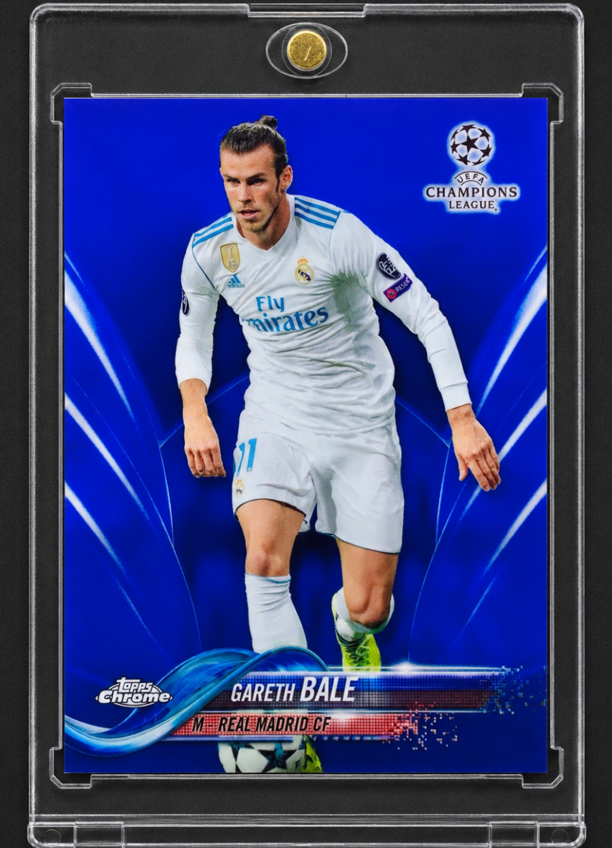 001/150 Gareth Bale Topps Chrome UCL 2017 Blue Refractor
