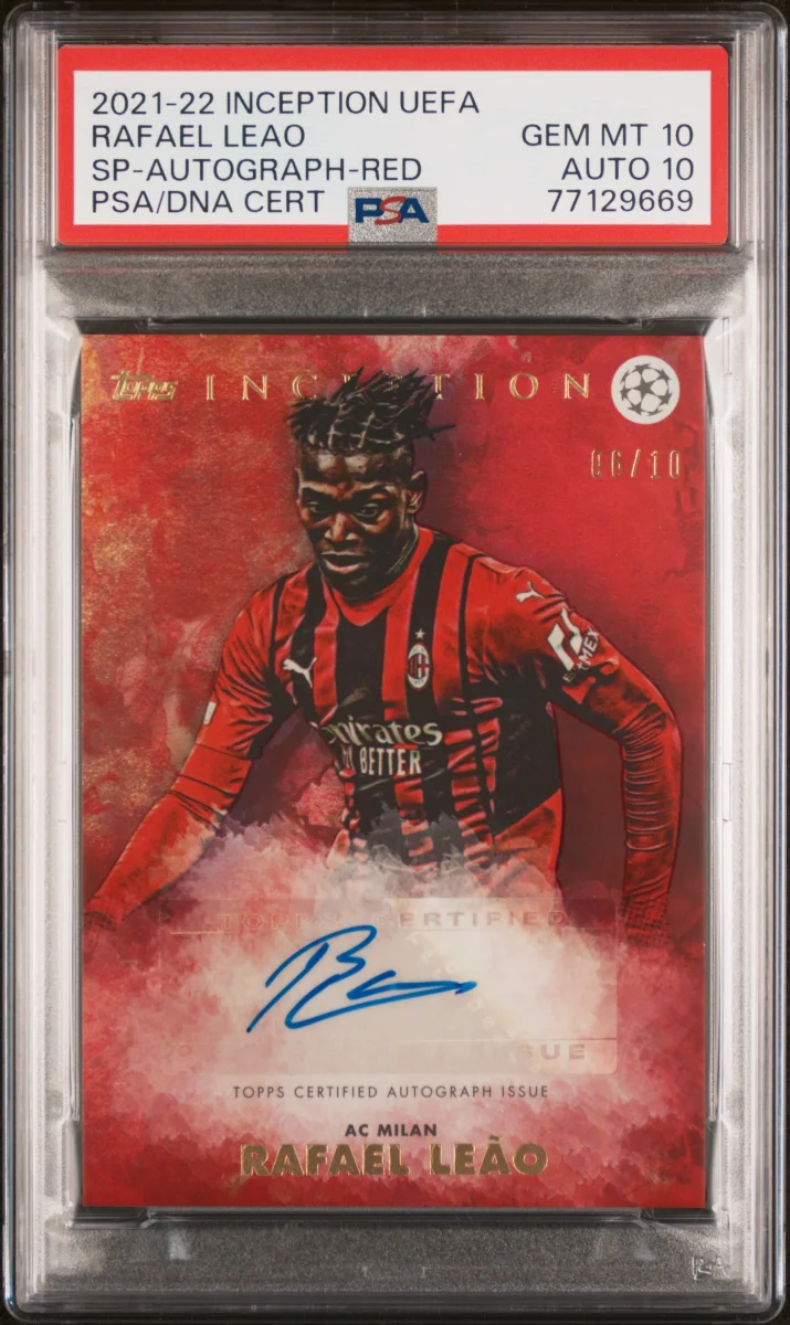 2021 TOPPS INCEPTION UEFA CLUB COMPETITIONS RAFAEL LEAO SP-AUTOGRAPH-RED