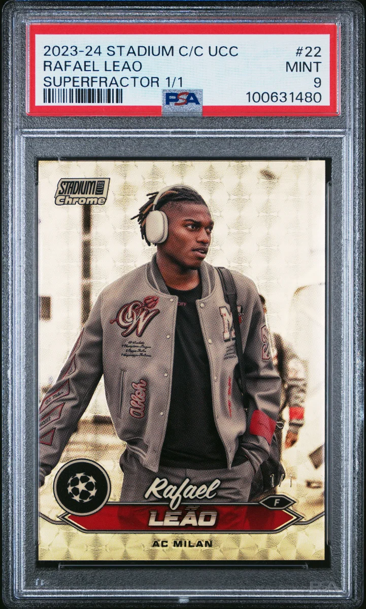 2023-24 TOPPS STADIUM CLUB CHROME UEFA CLUB COMPETITIONS #22 RAFAEL LEAO SUPERFRACTOR 1/1