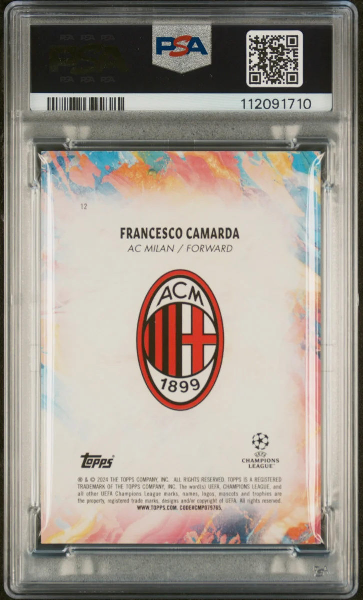 2023-24 TOPPS INCEPTION UEFA CLUB COMPETITIONS #12 FRANCESCO CAMARDA RED back