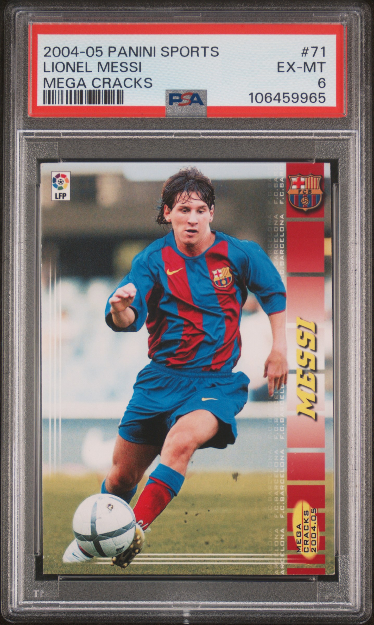 2004-05 Panini Sports Lionel Messi Mega Cracks BIS 71
