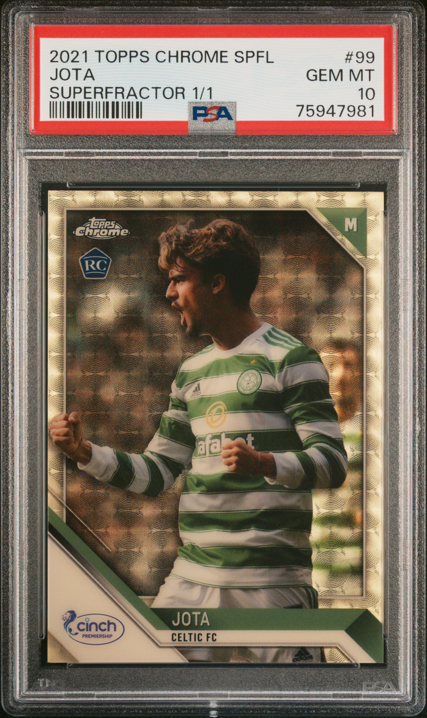 Jota 2021 SPFL Chrome Superfractor 1/1