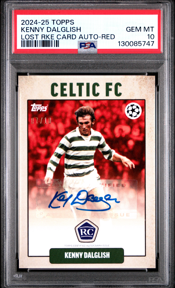 2024-25 TOPPS KENNY DALGLISH LOST RKE CARD AUTO-RED