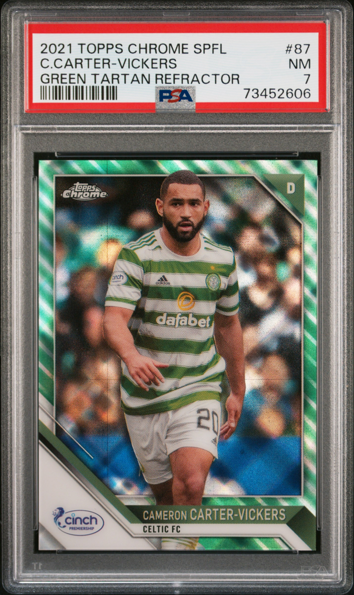 2021 TOPPS CHROME SPFL C.CARTER-VICKERS GREEN TARTAN REFRACTOR