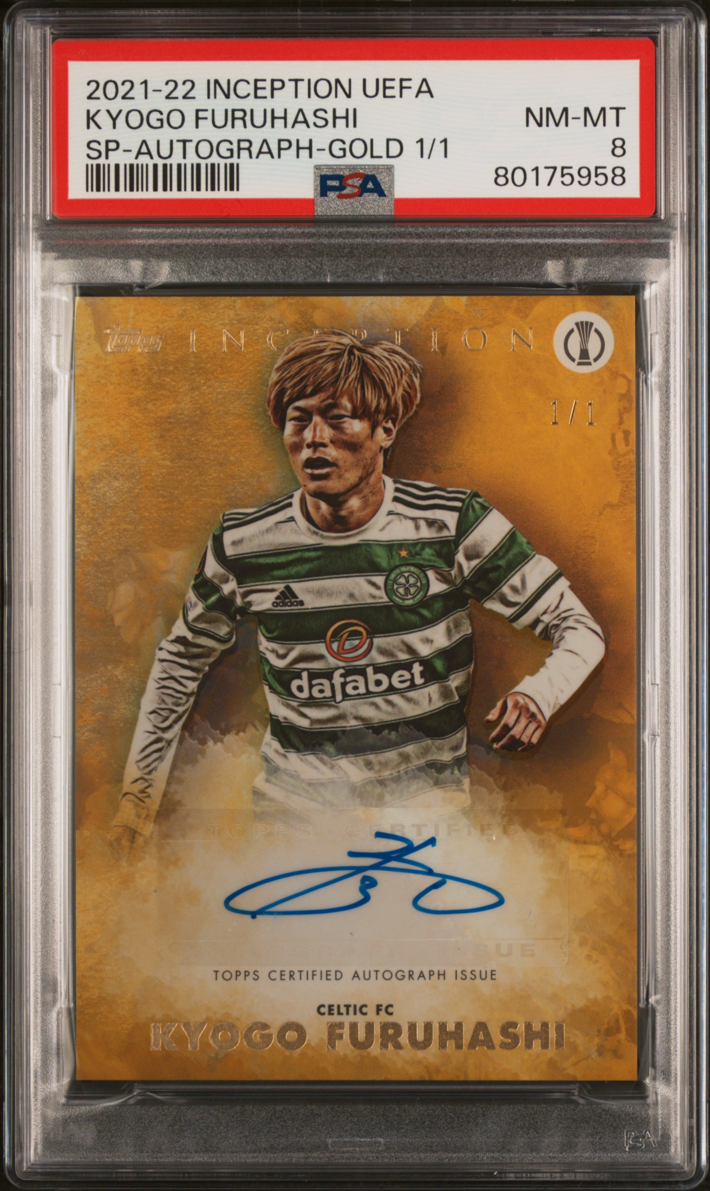 Kyogo Furuhashi 2021-22 Inception SP Auto 1/1 Gold