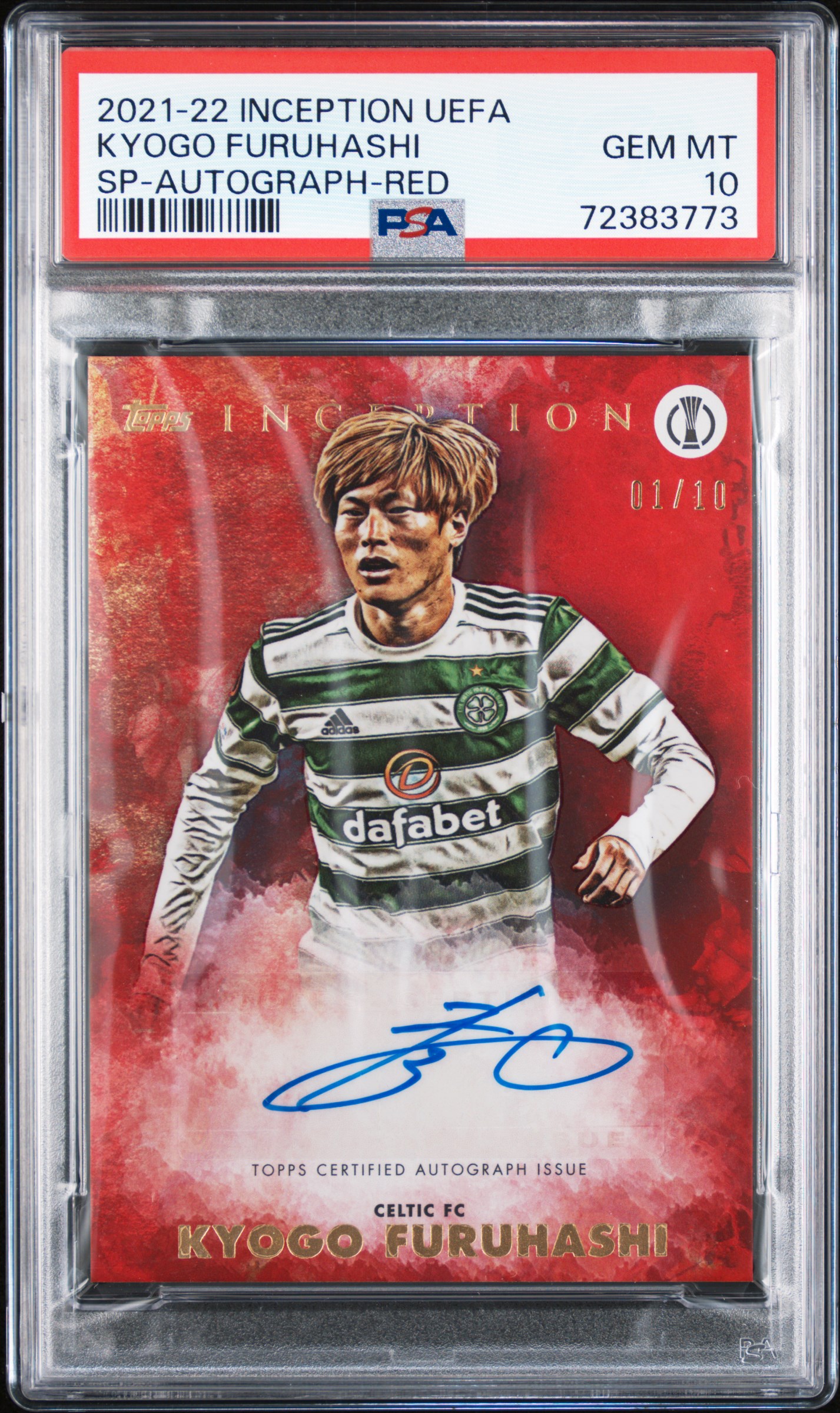 Kyogo Furuhashi 2021-22 Inception UEFA SP Red /10