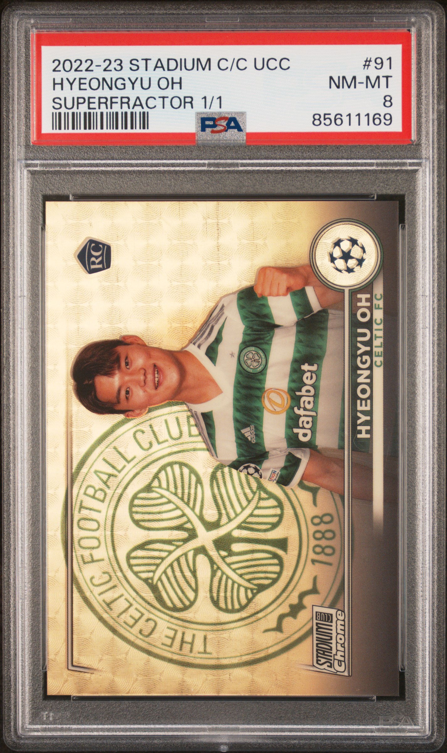 Hyeongyu Oh 2022-23 Stadium Club Chrome Superfractor 1/1
