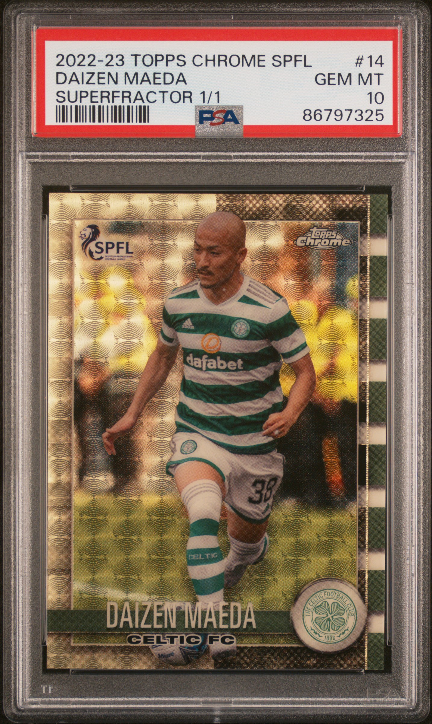 Daizen Maeda 2022-23 SPFL Chrome Superfractor 1/1