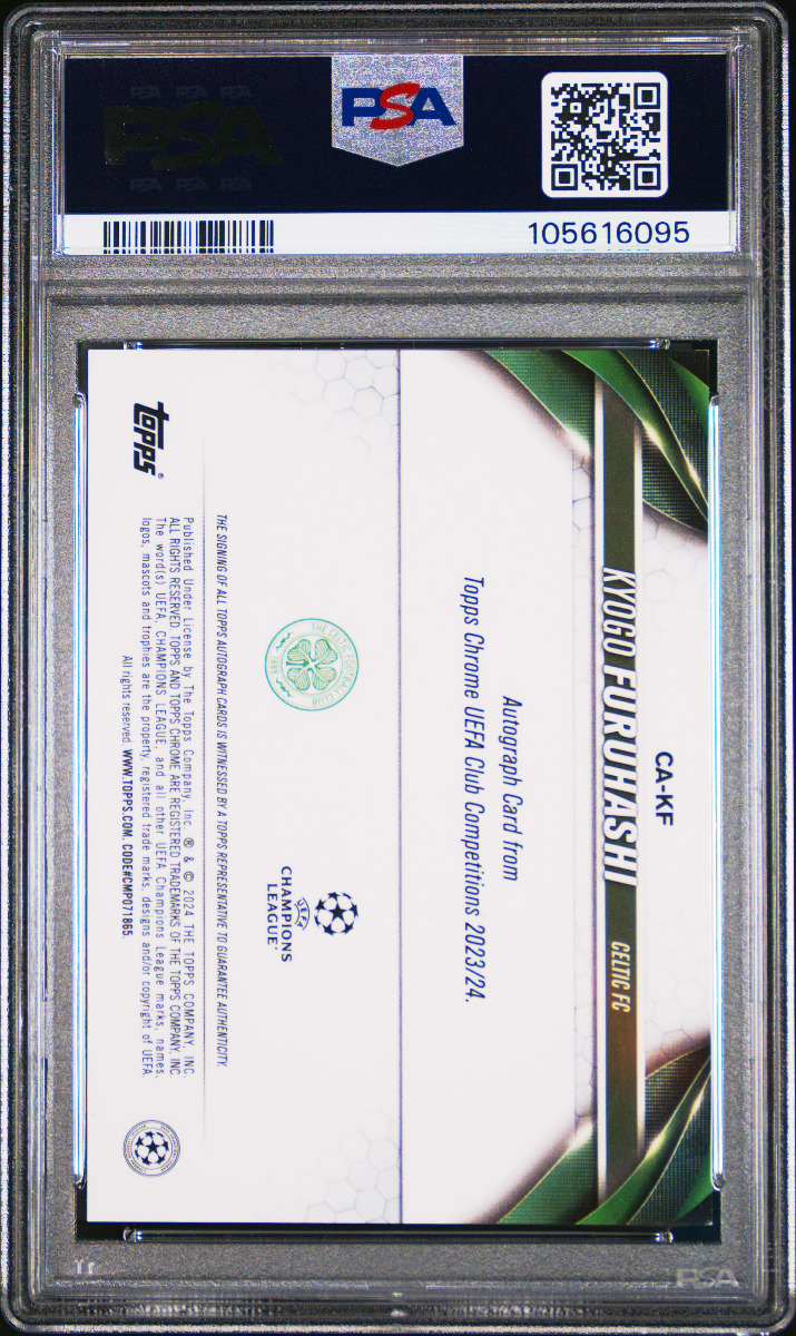 2023-24 TOPPS SAPPHIRE UCC KYOGO FURUHASHI AUTOGRAPH-RED back