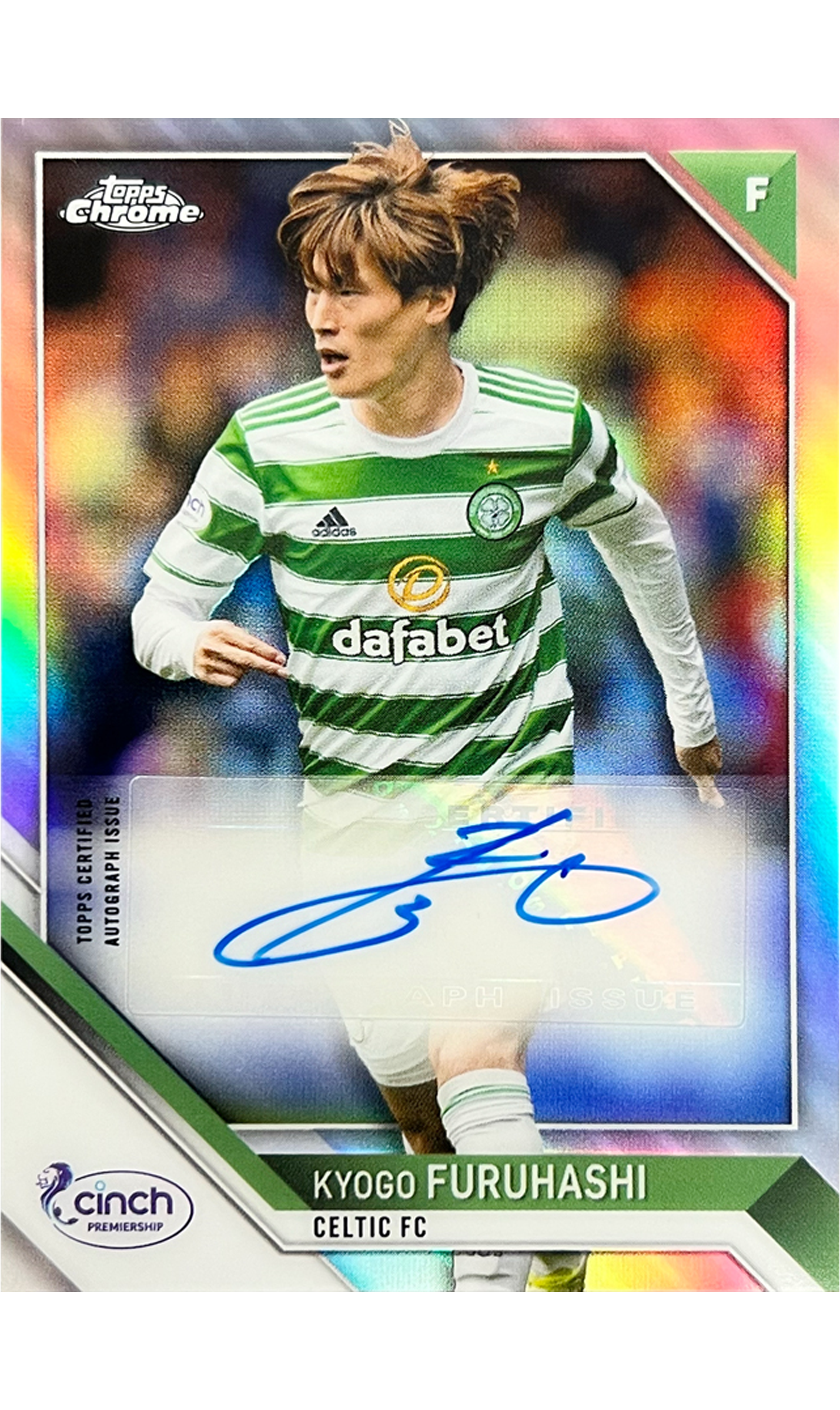 Kyogo Furuhashi 2021 SPFL Chrome Refractor Auto