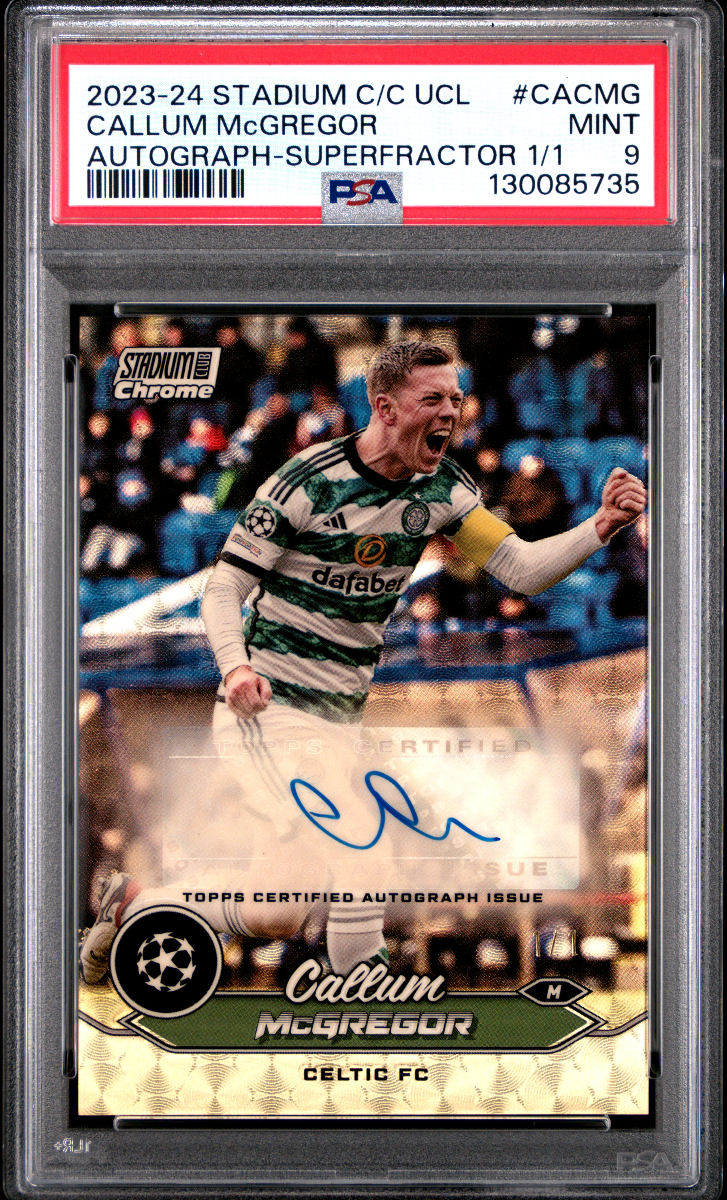 2023-24 STADIUM C/C UCL CALLUM MCGREGOR AUTOGRAPH-SUPERFRACTOR 1/1