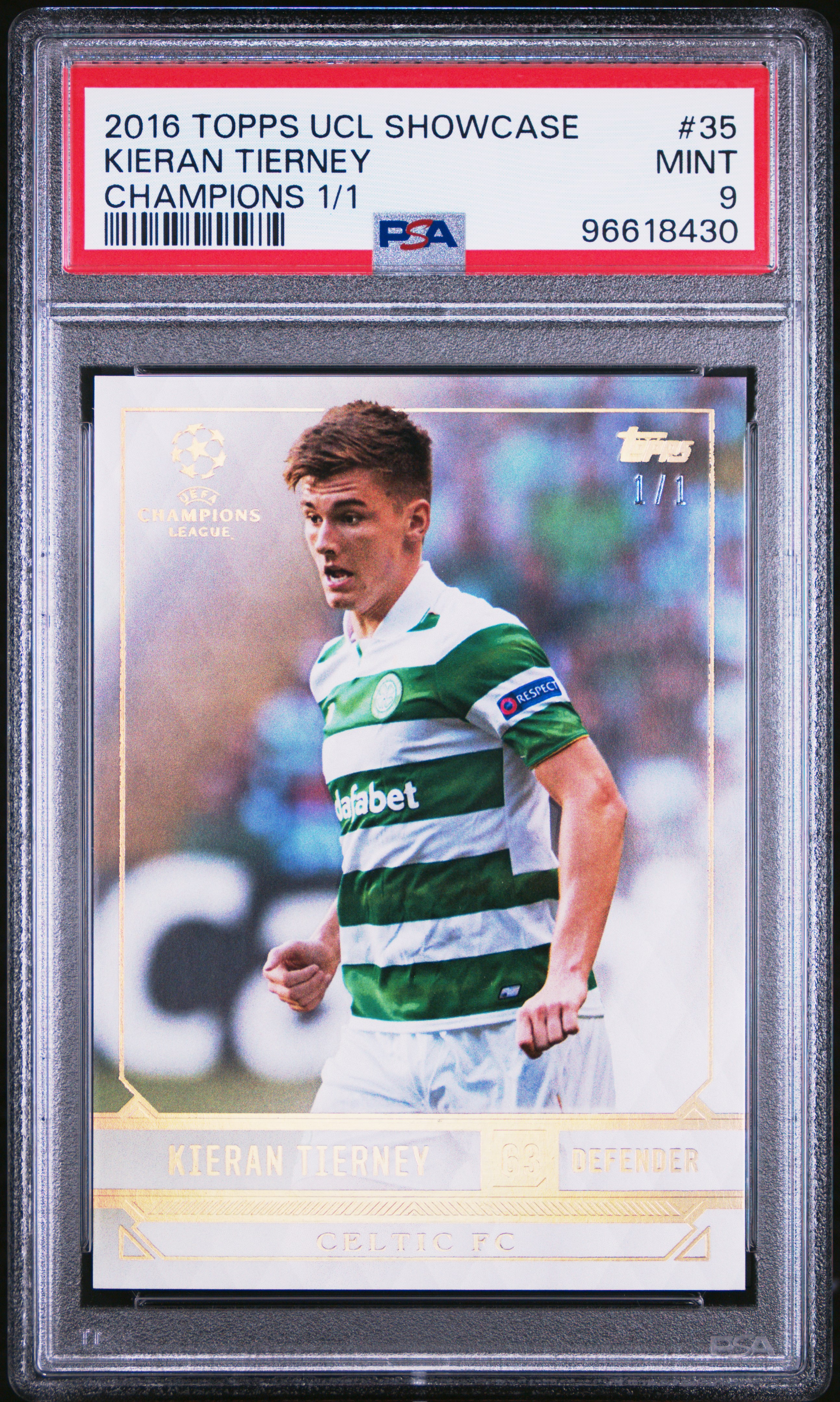 Kieran Tierney UCL Showcase Champions 1/1